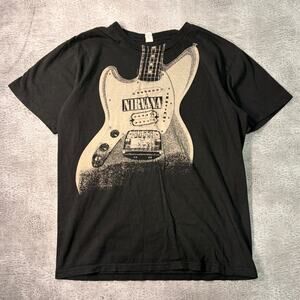 Black Nirvana Guitar Graphic T-Shirt